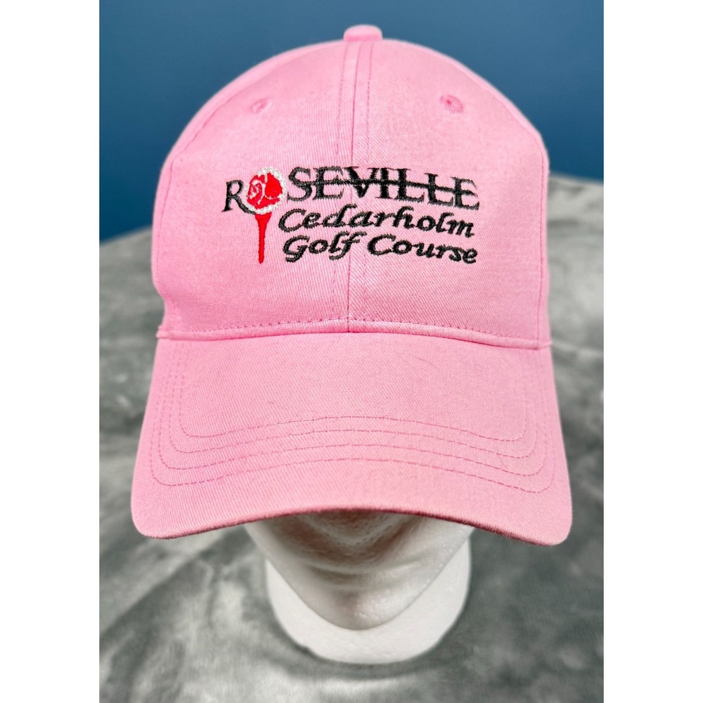 Roseville Cedarholm Golf Course Youth Hat Pink Adjustable Cap